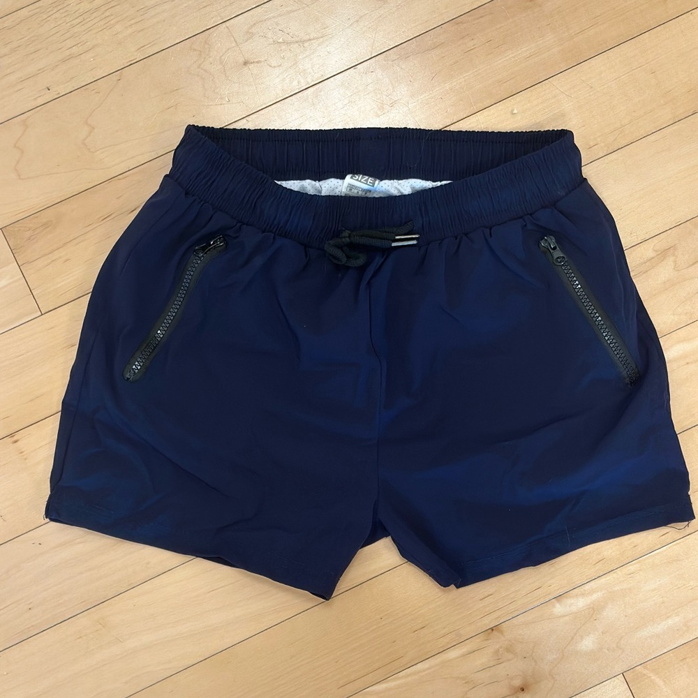 Men's Navy Blue Swim Trunks